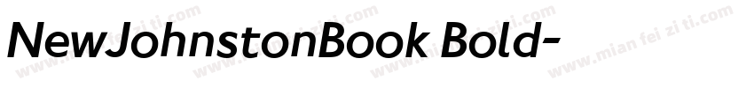 NewJohnstonBook Bold字体转换